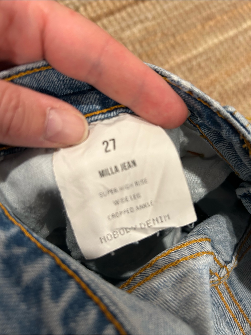 Nobody Denim Light Blue High Rise Wide-Leg Jeans — image 6 of 6
